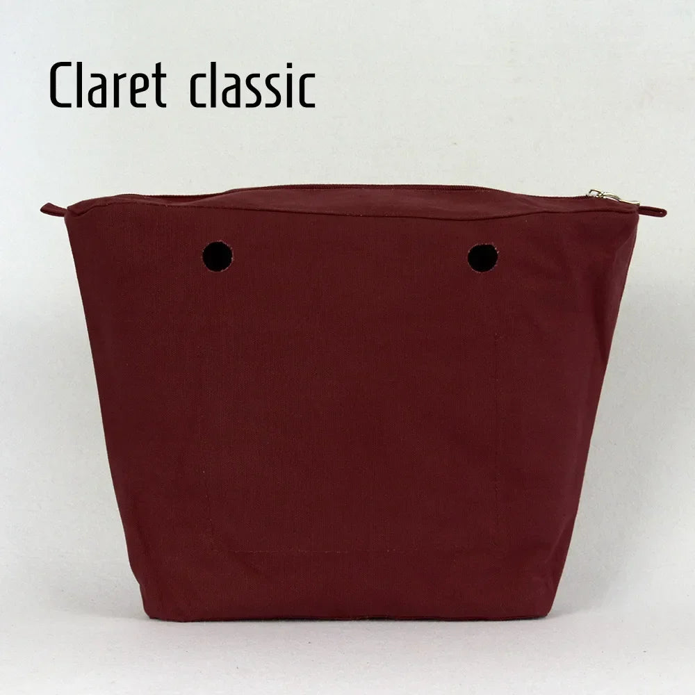 New Waterproof Inner Bag Organizer Insert Zipper Pocket for Classic Mini Obag Canvas Material for O Bag