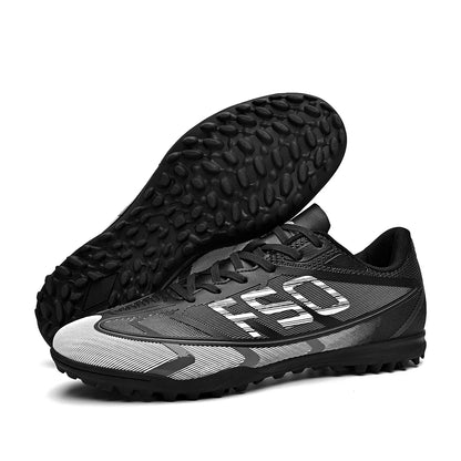 Premium turf soccer shoes, unisex, TF and FG, anti-slip and wear-resistant, available in two colors to choose from. stitching