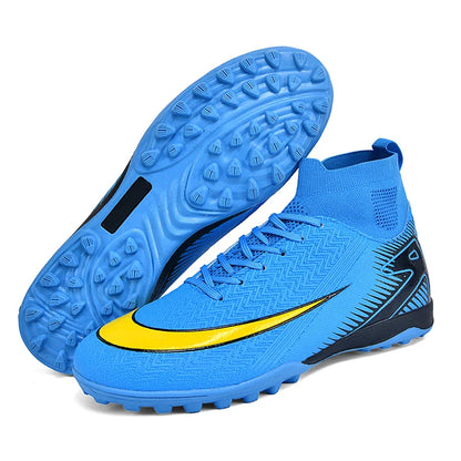 New Men Football Boots Kids Ankle Cleats Grass Soccer Shoes Futsal Indoor Sport Match Training TF/FG Hot-selling High-quality