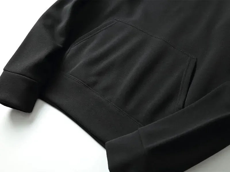 Gran oferta de primavera de la temporada, Sudadera con capucha forrada de lana, conjunto informal, sudadera superior de manga la