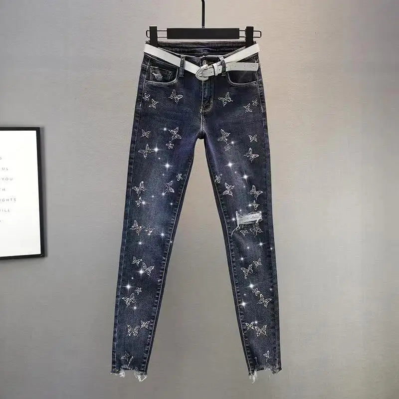 European Style High Waist Slimming Jeans