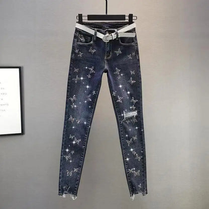 European Style High Waist Slimming Jeans