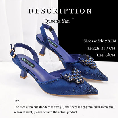 Elegant Green Handbag Medium Heel Shoe Set with Exquisite Handmade Metal Decoration Accents for Wedding & Parties