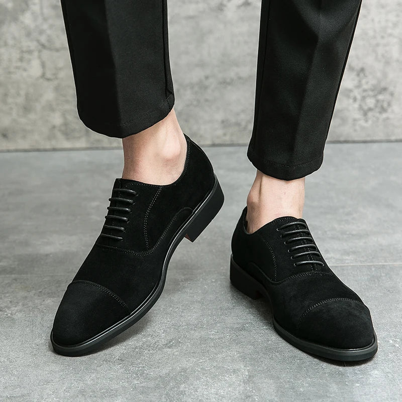 Dress Oxfords Men's Formal Shoes Casual Business Flats Leisure Footwear Party Loafers Retro Men Moccasins Zapatillas Para Hombre