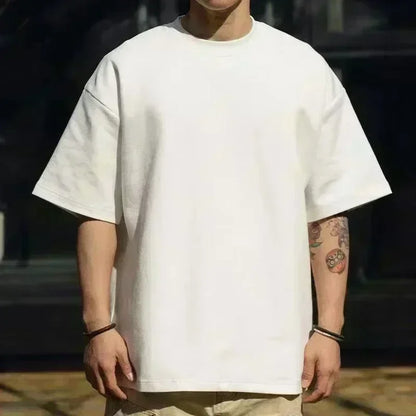 The new men's T-shirt for summer 2026is a casual fashionable sporty breathable soft and simple letter print t shirt
