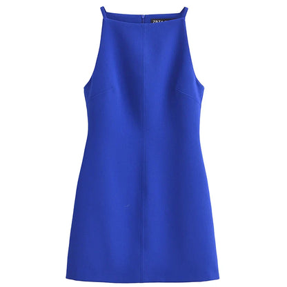 Fashion Summer Dresses 2024 Womens Dresses Bodycon Sleeveless Mini Dress White Red Blue Black Yellow Dress Vacation Dresses