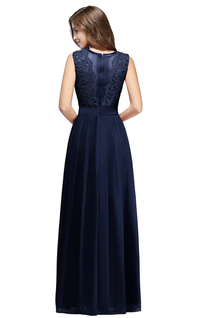 Floor Length Lace Chiffon Prom Gowns For Party Sweetheart Neckline Long A Line Bridesmaid Dress Pink Maid Of Honor Dress