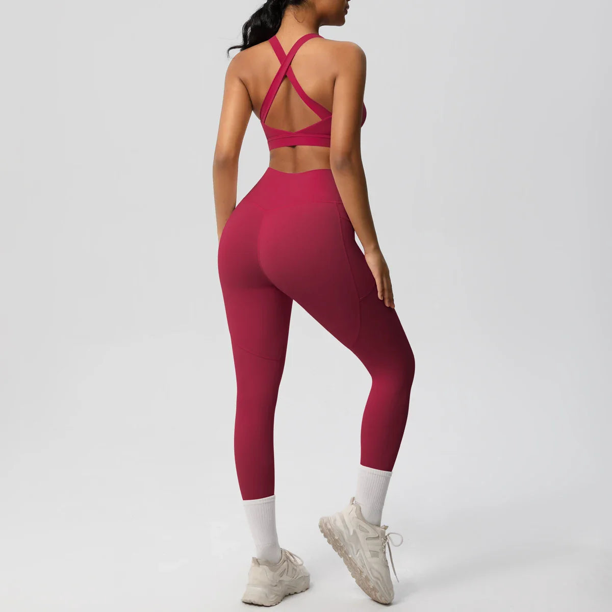 Yoga Suit Sports Set Womens Sportswear Sports women's yoga bra  Tummy Control Slimming Booty Leggings Women's tracksuit