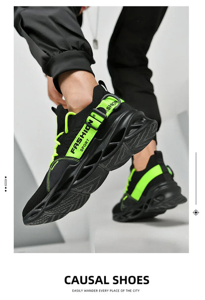 Tênis Masculino de Malha Respirável Casual Sapatos Masculinos Unissex Leve Macio Sola Grossa Buraco Sapatos de Casal Tênis Atlético Sapatos Femininos