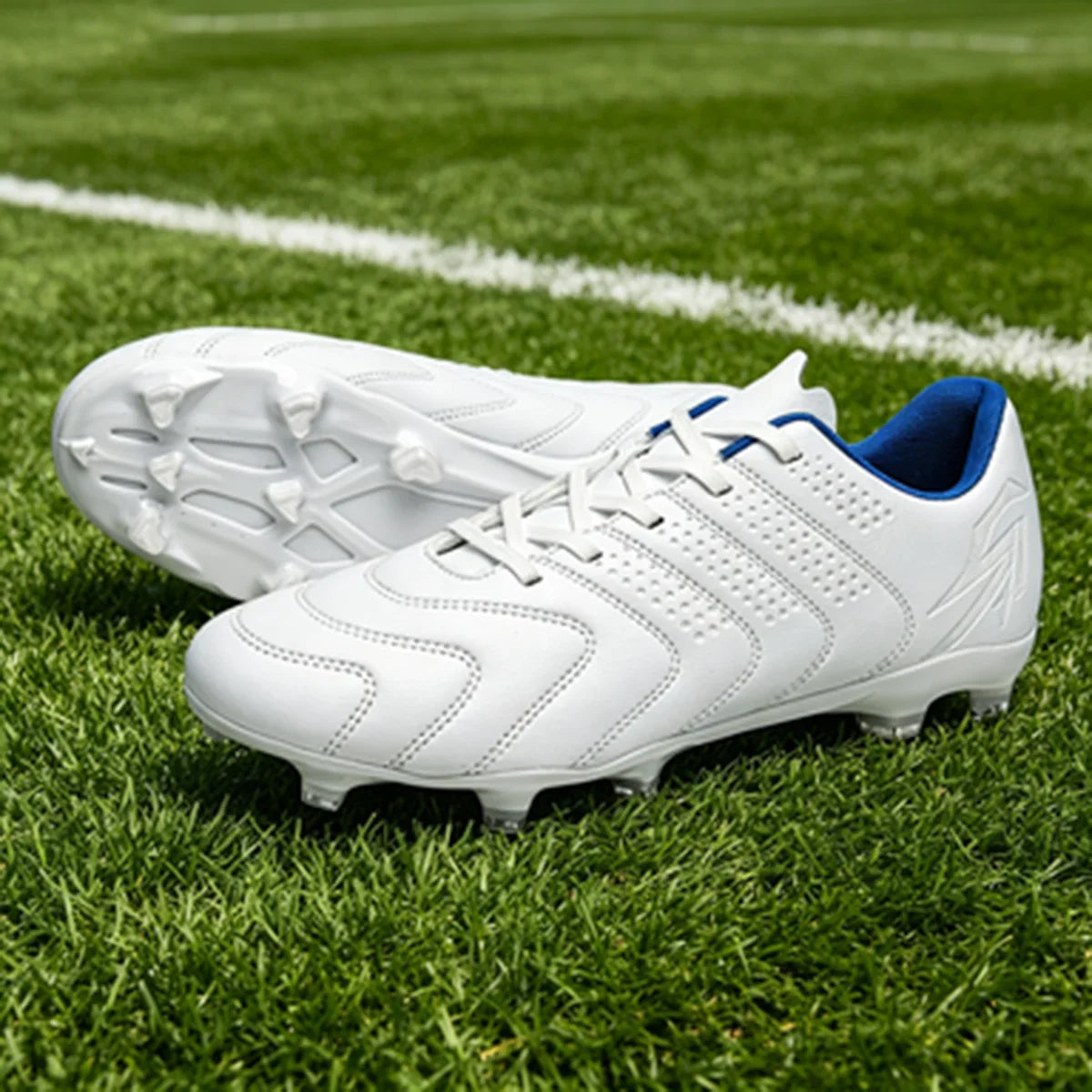 AG FG Athletic Soccer cleats PU Fabric Comfort Upper TPU Anti-slip Long Studs Sole Reliable Quality Adult Kids Training Shoes