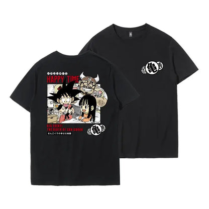 Tide Brand Joint T-shirt Wukong Frisa Animation Peripheral Clothes Ins Men's America Short-sleeved T-shirt