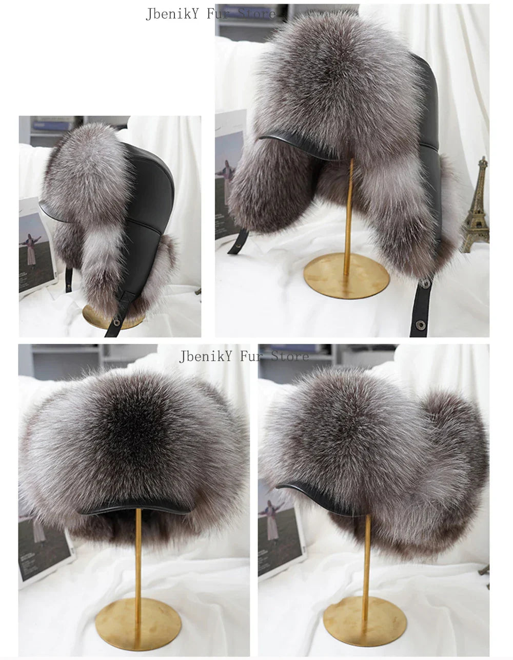 2025 Cap 100% Raccoon Dog Full Fur Fox Fur Hat Men's Fur Ear Protection Winter Thickened and Warm Russian Hat Men's Trend