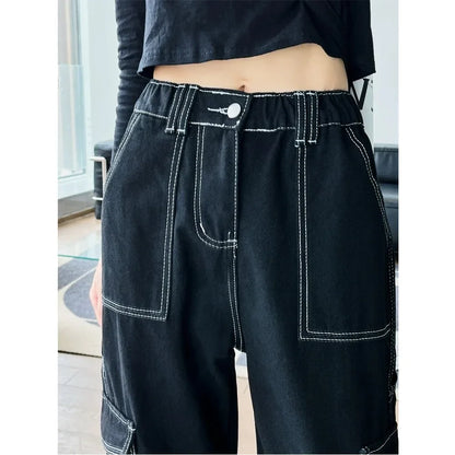 High-Waisted Slimming Design Sensible Jeans
