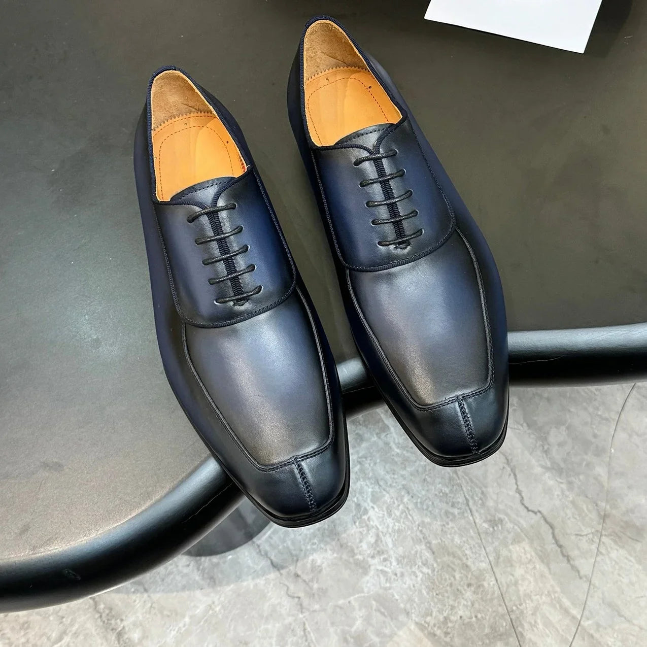 Men's Premium Genuine Leather Dress Shoes Couple Wedding Gifts Ultra-Durable Comfortable Stylish Formal Footwear Accessory