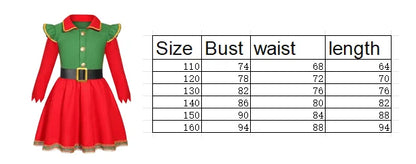 2025 Children's New Year Clothing Girl Cosplay Christmas Dress Girl's Christmas Outfit Carnival Party Costume Christmas Gift