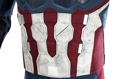 High Quality Adult Superhero Captain Steven Rogers Cosplay Costume Battle Uniform Costume  Halloween Carnival Helmet Boots