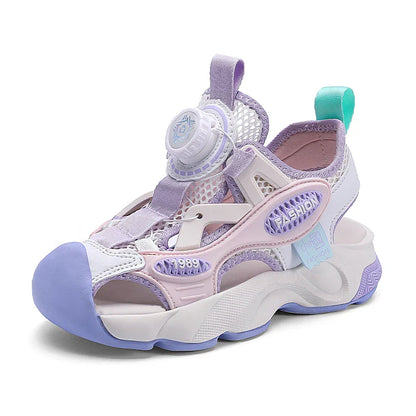Summer Breathable Children's Sandals 5-16Y Boys' Fashion Beach Water Shoes Non Slip Outdoor Soft Bottom Sports Sandal Shading