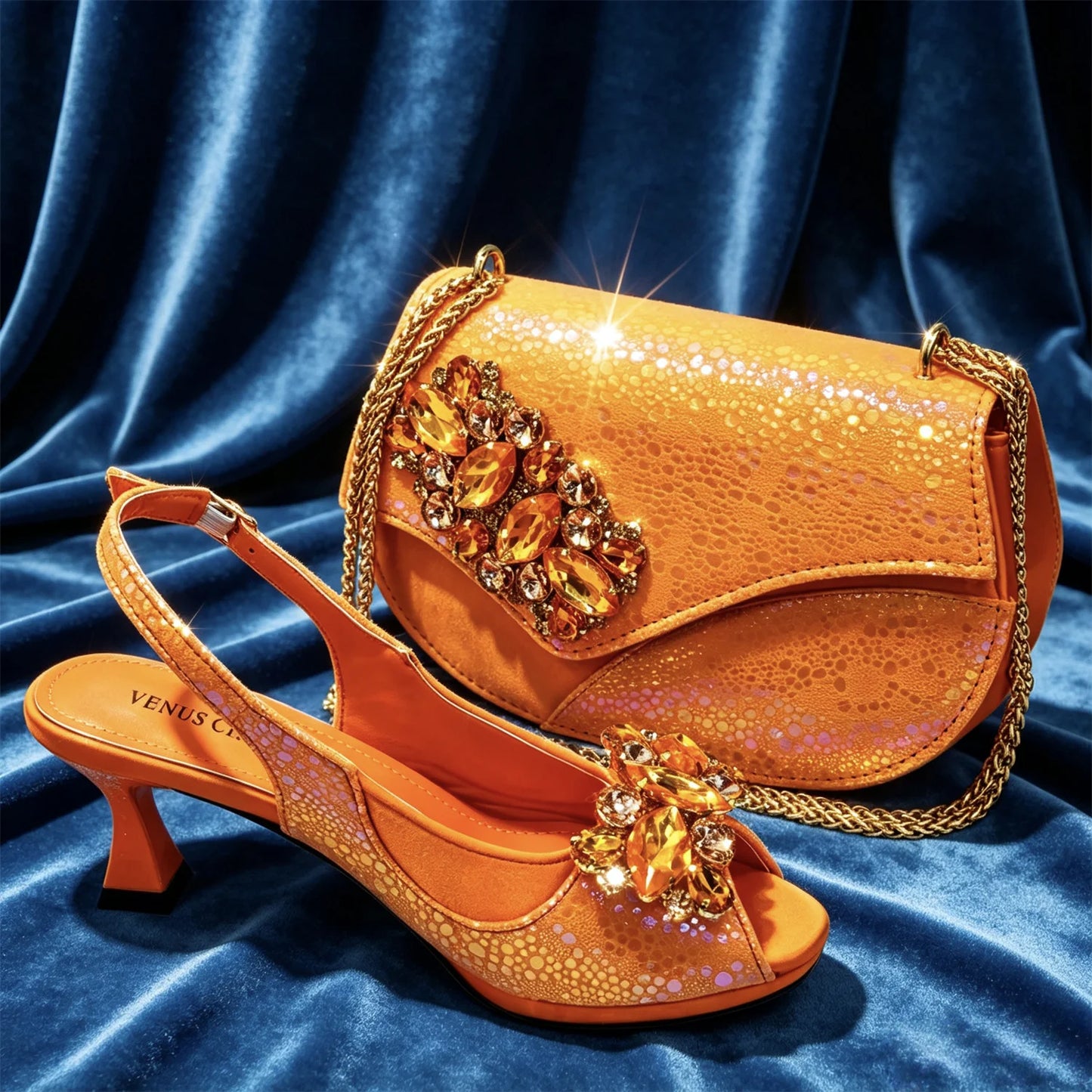 2026 New INS Style Green Elegant High Heels & Matching Bag Set for Women – Popular Nigerian Designer Shoes for African Ladies