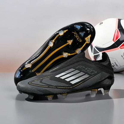 New Men Football Boots Outdoor Sport Training Soccer Shoes Match Boys Adult Cleats Breathable Non Slip Long Spikes Comfortable