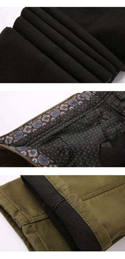 Men's 100% Cotton Summer Thin Pant Autumn Thick Classic Solid Casual Bland High Waist Trousers Business Office Cargo Pants Cheap