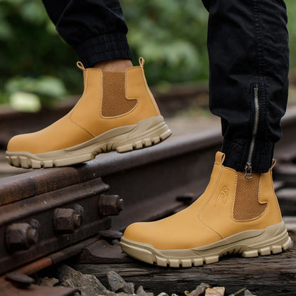Waterproof Safety Shoes for Men Steel Toe Work Shoes Puncture Proof Work Sneaker Male Work Light Security Construction Boots