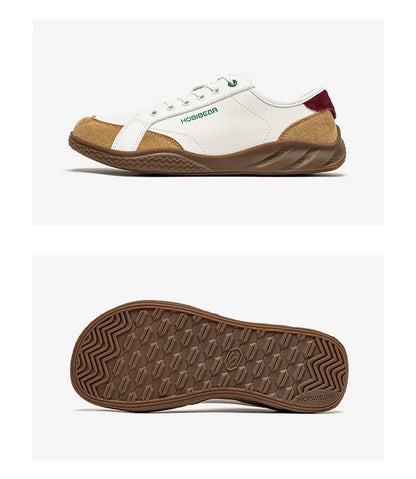 Women Men Barefoot Shoes Wide Toe Box Lightweight Sneakers Casual Color-Blocking Artificial Leather Walking Shoes