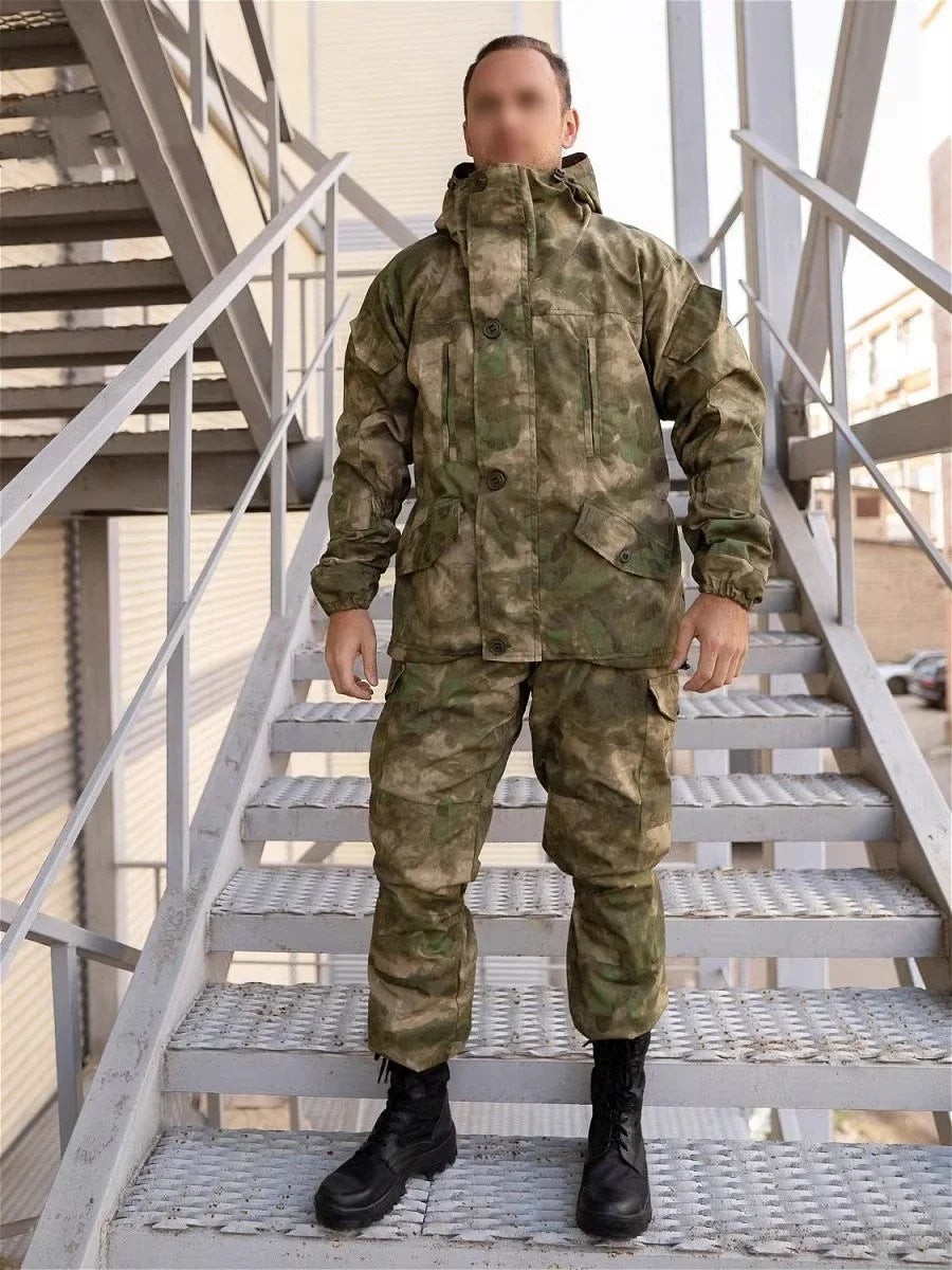 GORKA-5 Combat Suit Set SMTP E7 Outdoor Hunting Combat Suit for Russian Men's Jacket Combat Suit Hunting Work Uniform