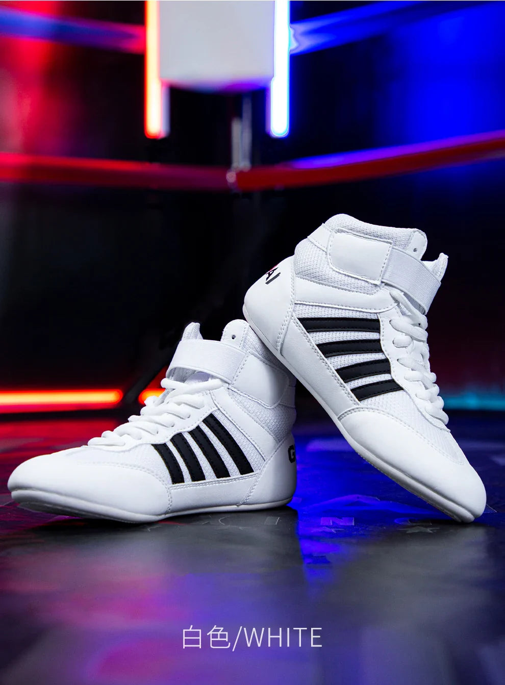 Botas de luta profissional masculinas e femininas 5 cores Sapatilhas de boxe Casal Antiderrapante Tênis Botas de luta masculinas respiráveis