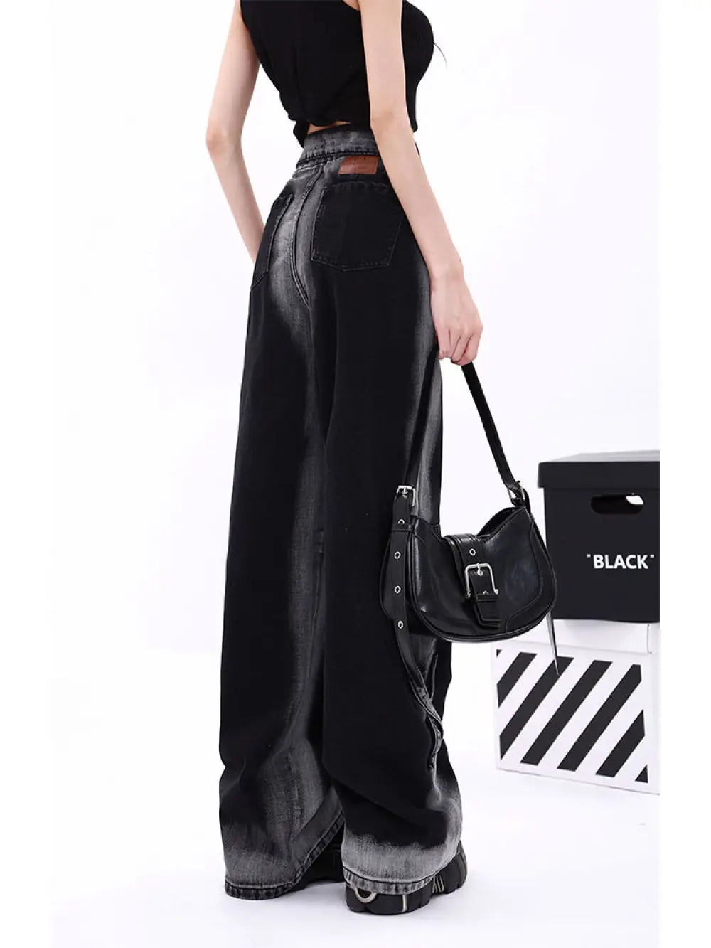 High Street Dopamine Wear Straight Wide Leg Pants