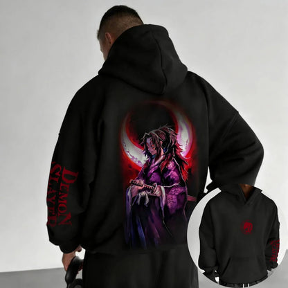 Demon Slayer Anime Co Branded Hoodie 2026 Autumn/Winter Men's  Sports Casual Japanese Harajuku Parent Child Sweater Top