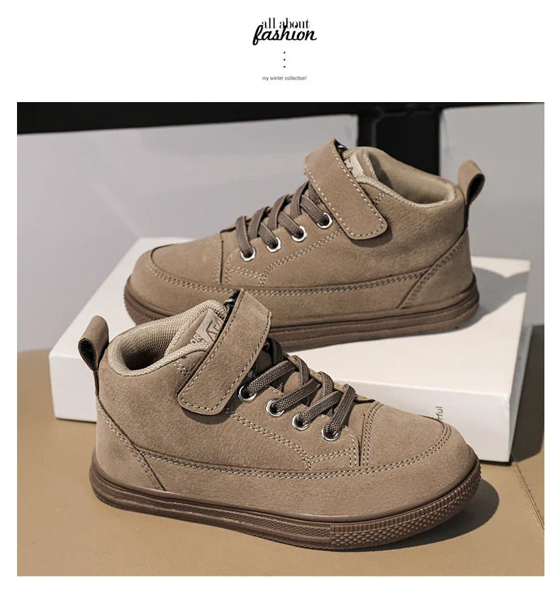 2025 Fashion Kids Sneakers Boys Girls Casual Board Shoes High Top Running Sports Shoes Children‘s Boots Non-slip Basketball New