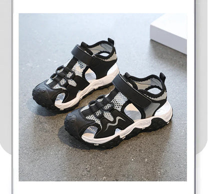 Children Sandals Summer Boys Barefoot Shoes Outdoor Water Sneakers Non-slip Fashion New Sports Sandals for Boy 4-12 Years