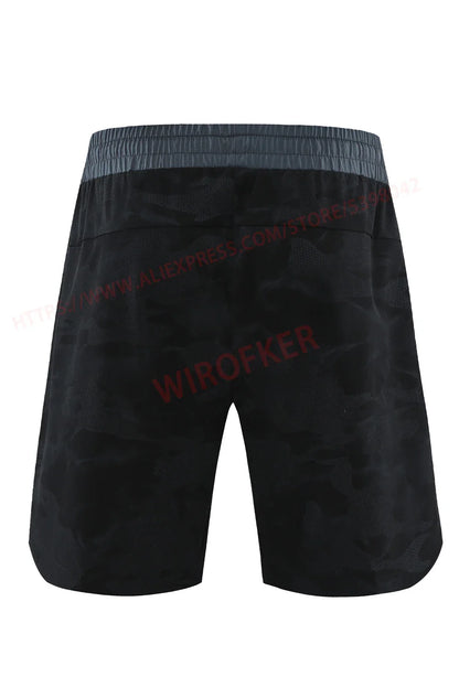 Men Fitness Shorts Quick Dry Sport Shirts Casual Beach Brand Short Camouflage