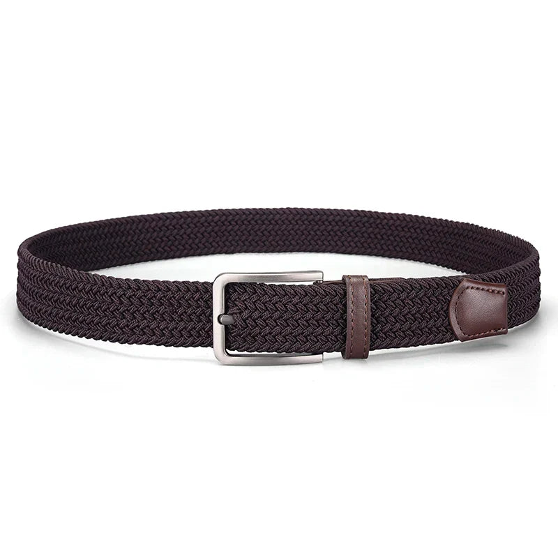 Fashionable Men's Elastic Belt Braided Belt Personality Trendy Men's Tactical Belt Outdoor Adventure Multifunctional Belt