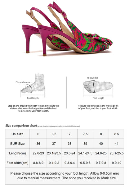 Heel 2024 Women's High Heels New Bow Pointed Sandals Women's Party Wedding Shoes 7cm