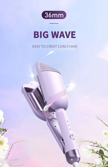 Wavy Hair Curlers Curling Iron Wave Volumizing Hair Lasting Styling Tools Egg Roll Head Waver Styler Wand Curling Irons 36mm