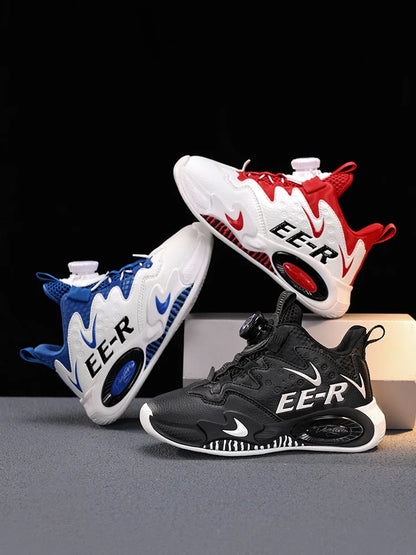 Children's basketball shoes, teenagers' ankle shoes in autumn and winter, boys' casual shoes and outdoor running shoes