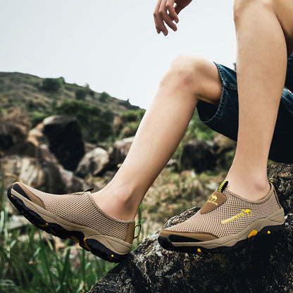 Fashion Summer Shoes Men Casual Shoes Mesh outdoor Breathable Slip-on Flats Men Sneakers Comfortable Water Loafers Zapatillas