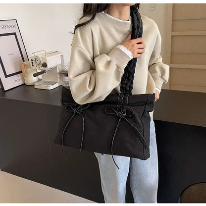 Solid Color Nylon Casual Shoulder Bags Large Capacity High Quality Versatile Crossbody Bags for Women 2025 Fashion Hot Sale
