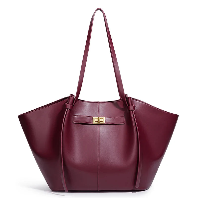 Lightweight Large Capacity 2025 New Bat-Shaped High Street Handbag European and American Style Trendy Single Shoulder Crossbody