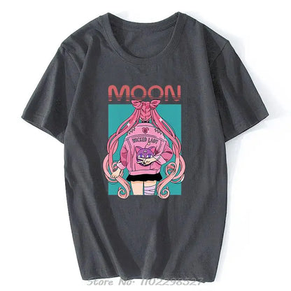 Anime Graphic T Shirts Men's Clothing Y2k Loose Casual Women's Short Sleeved Tee Tops Summer 2025 Unisex