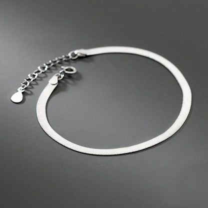 925 Sterling Silver Sparkling Snake Chain Bracelet Classic Simple Adjustable Bracelets For Women Party Fine Jewelry Gift