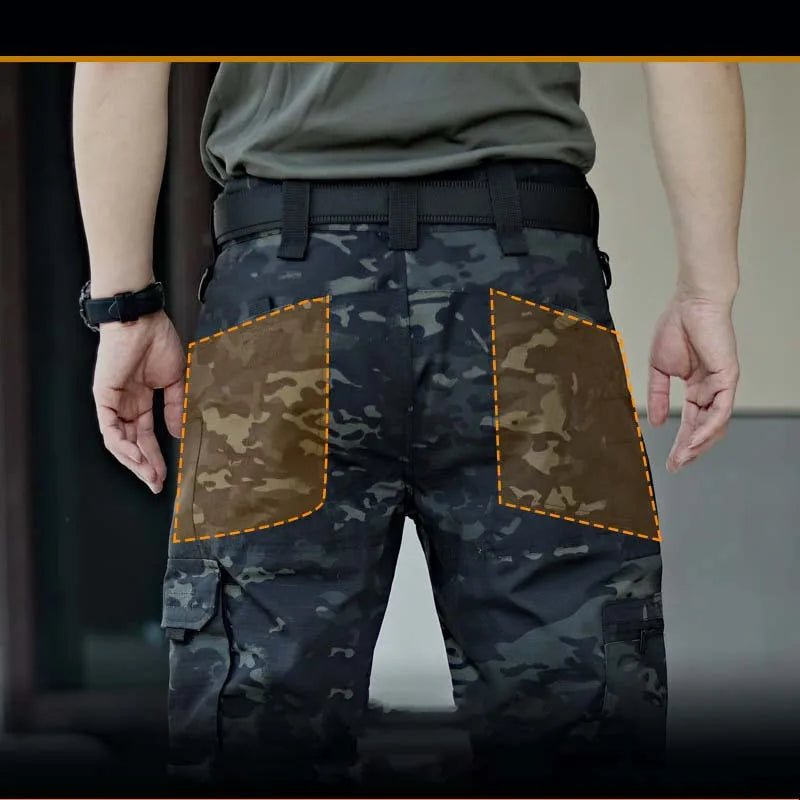 Tactical Pants Men Waterproof Combat Trousers Outdoor Hiking Hunting Clothes Multi-pocket Workwear Wear-resistant Cargo Pants