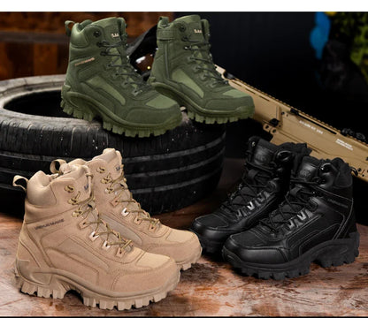 New Men's Boots Tactical Shoes Outdoor Sneakers Hiking Shoes Mountaineering Walking Jogging Ankle Boots Botas Cuturno Masculinas