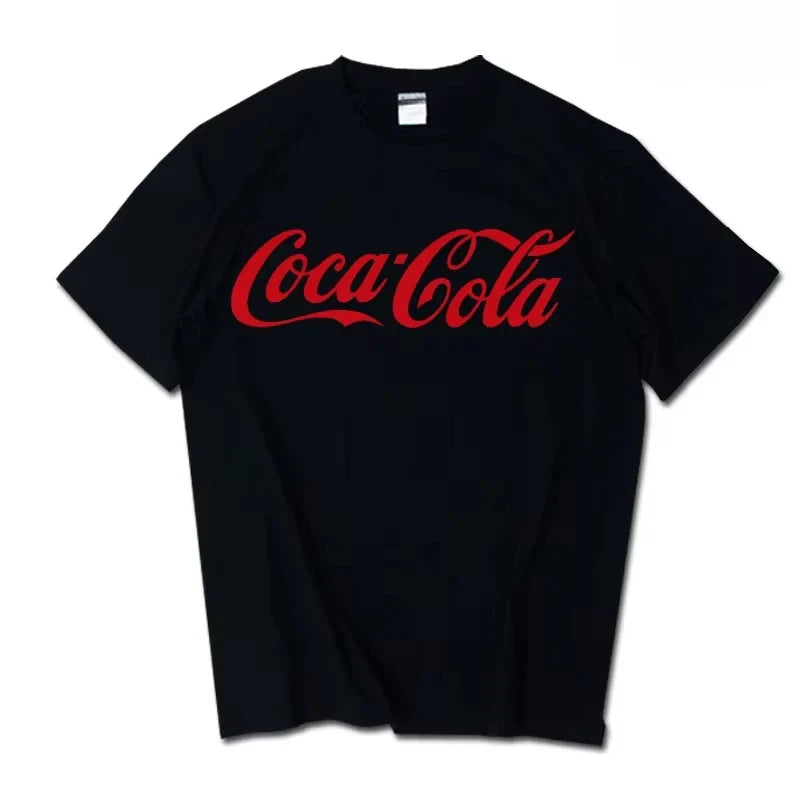 2026 Summer New Trendy Brand INS Pepsi Cola Joint T-shirt Sprite Coca-Cola Men's and Women's Loose Cotton Couple's Short Sleeves