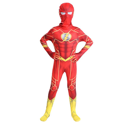 Halloween 3D  Costume Spandex Costume Superhero Luxury Bodysuit Adult Kids Bodysuit Cosplay Superhero Flash Bodysuit
