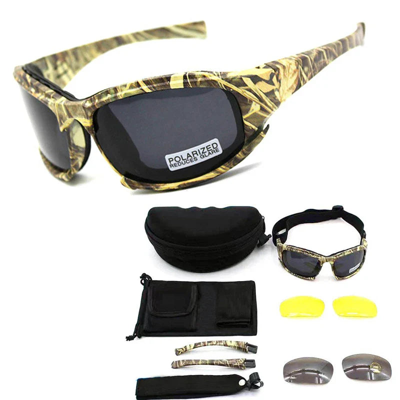 Glasses Shooting Airsoft Hunting Safety Glasses Hiking Sunglasses 4 Lens