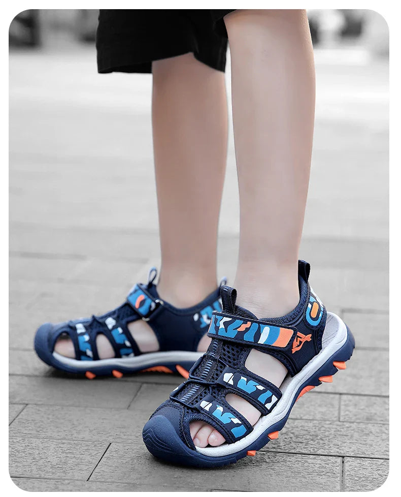Children Girls Boys Sandals Children Beach Sandals Non-slip Soft Bottom Breathable Boys Shoes Outdoor Kids Shoes