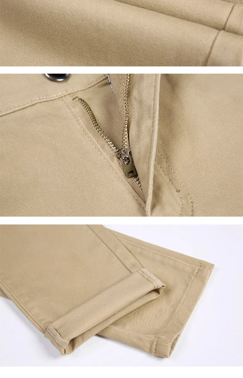 6 Color Men Slim Casual Pants New Classic Business Fashion Comfortable Stretch Cotton Elastic Straigh Trousers Male