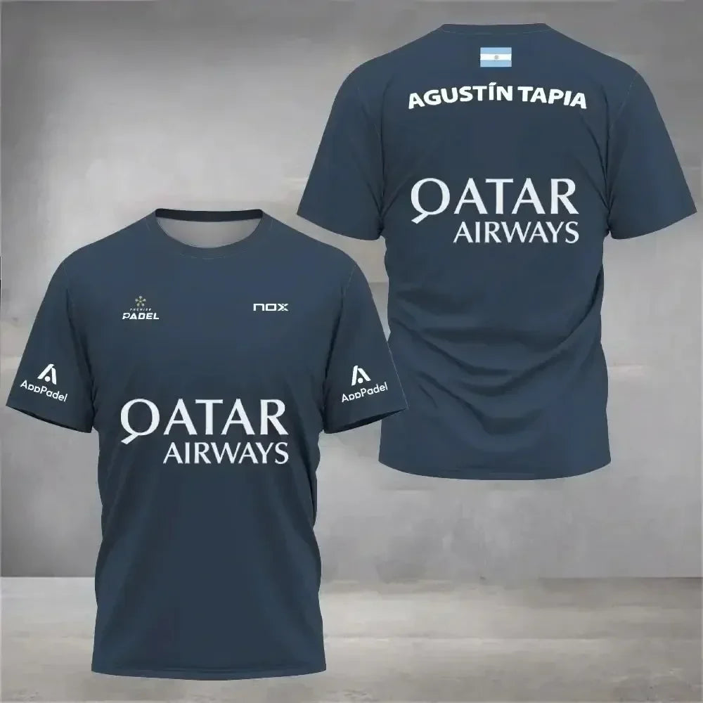 Men Padel Tennis Kid T-Shirt Sports Training Tops Male Casual Short Sleeve Clothing Streetwear Men Clothing Tops